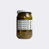 Bones pickles made in Christchurch, New Zealand, two sizes