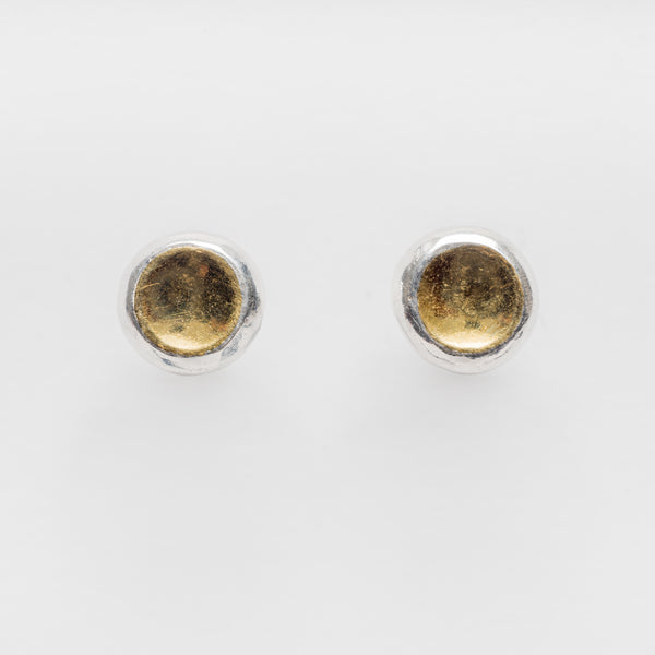 Concave studs by Lucía Araoz made in Dunedin, Aotearoa