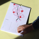Birthday calendar by Lucky Luijk made in Wellington, New Zealand