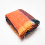 Mohair throw made in Masterton, New Zealand, two colours