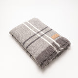 Wool twill throw by Masterweave made in Masterton, New Zealand, two colours