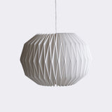 Folded paper lightshade made in Wellington, New Zealand, three sizes