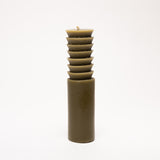 Totem pure beeswax candle made in Raglan, Aotearoa, two colours, three sizes