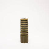 Totem pure beeswax candle made in Raglan, Aotearoa, two colours, three sizes