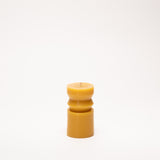 Totem pure beeswax candle made in Raglan, Aotearoa, two colours, three sizes