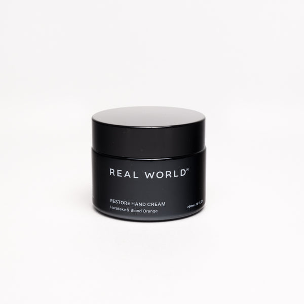 Real World hand cream in five scents made in Hawkes Bay, Aotearoa