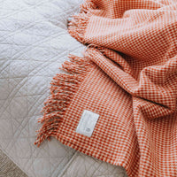 Lambswool throw by Ruanui Station woven in Auckland, New Zealand, five colours