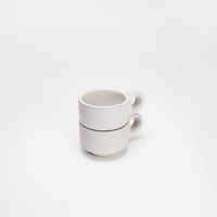 Espresso stacking cup by Richard Beauchamp of Selwyn, Aotearoa, two colours