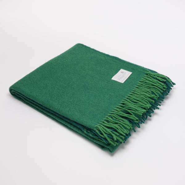 Lambswool throw by Ruanui Station woven in Auckland, New Zealand, five colours