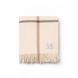 Lambswool throw by Ruanui Station woven in Auckland, New Zealand, two colours