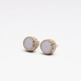 Speckled dot ceramic earrings in six colours made in Christchurch, New Zealand