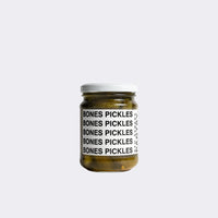 Bones pickles made in Christchurch, New Zealand, two sizes