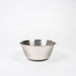 Stainless steel mixing bowls made in Dunedin, New Zealand, seven sizes