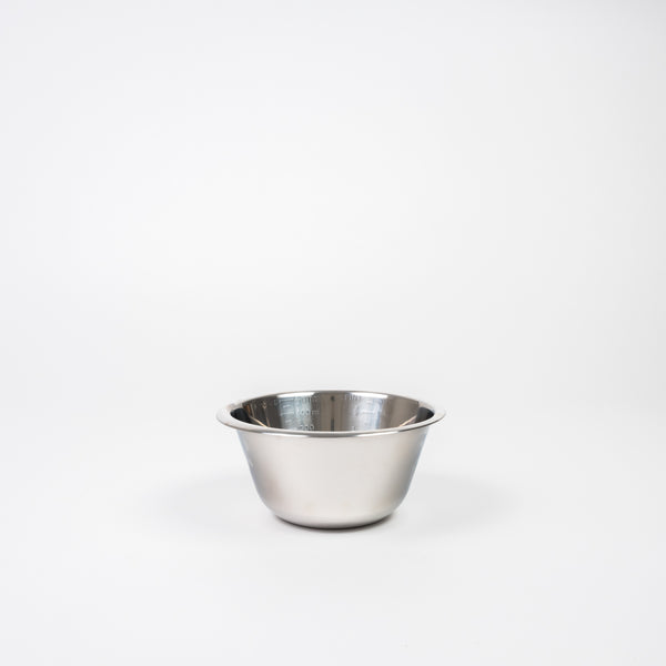 Stainless steel mixing bowls made in Dunedin, New Zealand, seven sizes