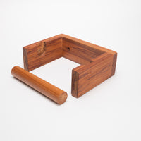 Rimu toilet roll holder made in Christchurch, New Zealand
