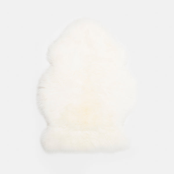 White sheepskin made in Napier, New Zealand