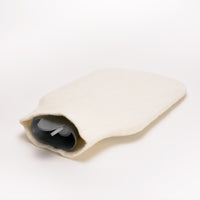 Felted merino hot water bottle cover in four colours, made in Motueka, New Zealand