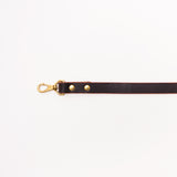 Leather and brass dog lead in three lengths and styles, made in Ōtautahi, New Zealand