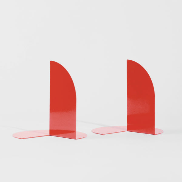 red steel bookends