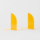 yellow steel bookends