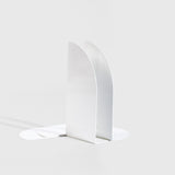 white steel bookends