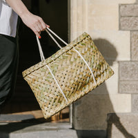 Kete woven in Ohakune and Ōtautahi, Aotearoa