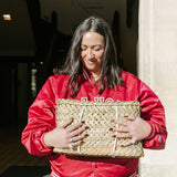 Kete woven in Ohakune and Ōtautahi, Aotearoa