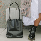 Leather tote bag made in Geraldine, New Zealand, two colours