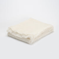 alpaca scarf white cream