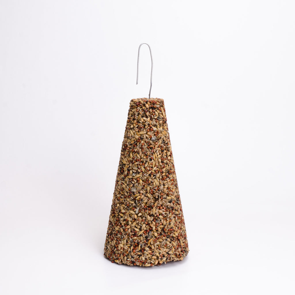 Buy wild bird seed bell feeder made in Otago, NZ Frances Nation
