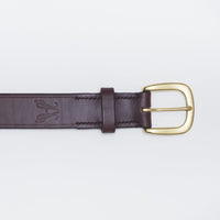 Leather belt in black or brown, made in Ōtautahi, New Zealand