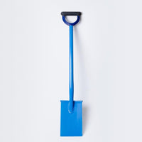 blue garden spade