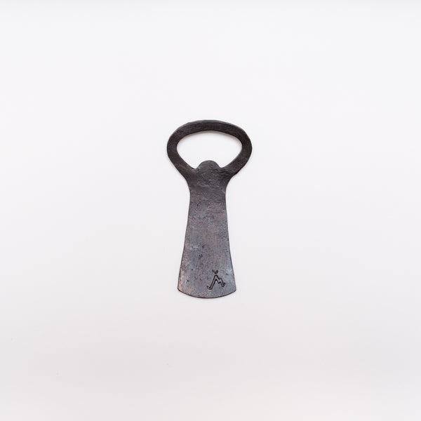 Forged steel bottle opener made in Auckland, New Zealand