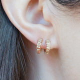 Alexandra Dodds Mini Spectrum earrings in gold
