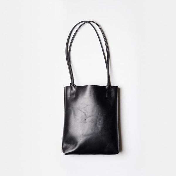 Leather tote bag - black
