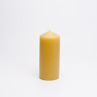 beeswax pillar candle