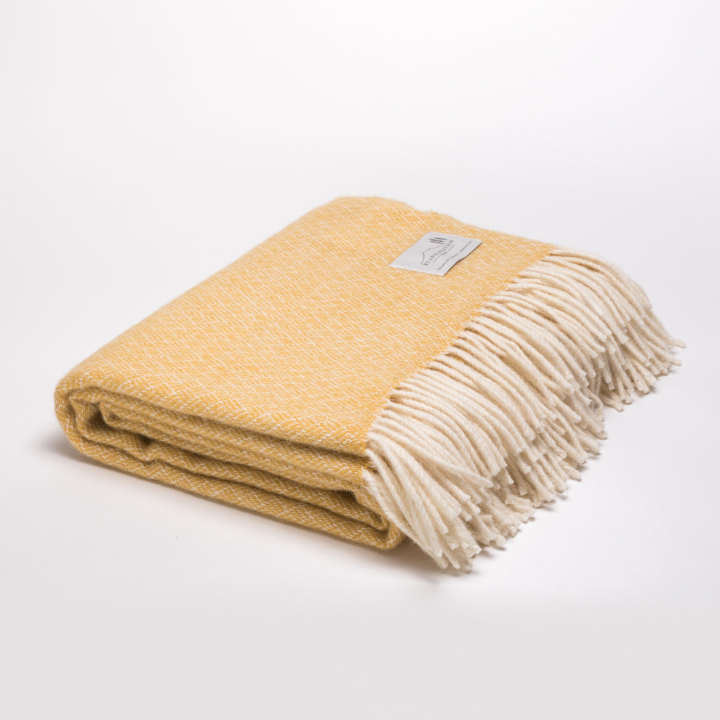 Lambswool throw by Ruanui Station woven in Auckland, New Zealand