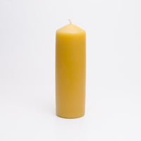 Beeswax pillar candle in three sizes by National Candles made in Wellington, New Zealand