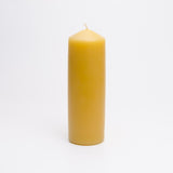 Beeswax pillar candle in three sizes by National Candles made in Wellington, New Zealand
