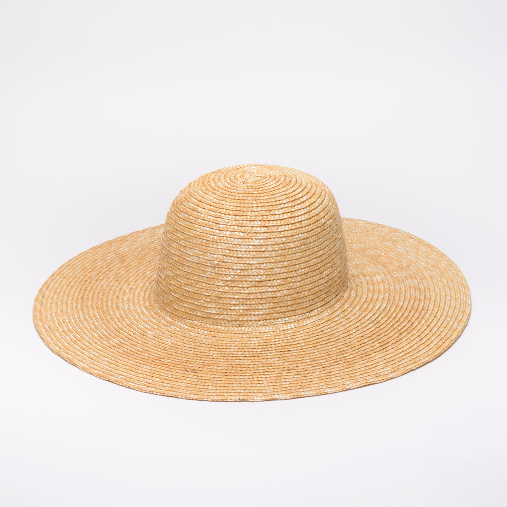 Wide brim straw hat made in Wellington, Aotearoa – Frances Nation