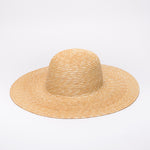 Wide brim straw hat made in Wellington, Aotearoa