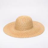 Wide brim straw hat made in Wellington, Aotearoa