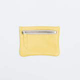 yellow deerskin purse